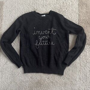 Gymboree Girls’ Cotton Sweater with Embellished Text